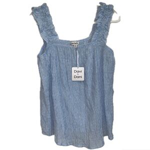 DAVI & DANI Ruffle Tank